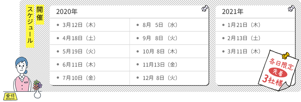 開催スケジュール
